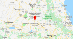 Location map of San Miguel de Allende