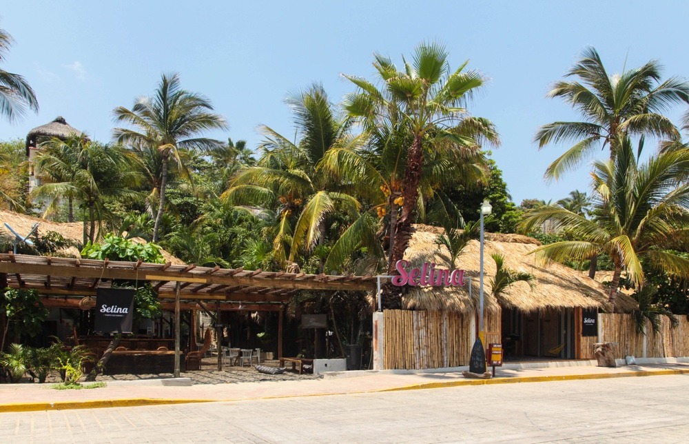 Selina Puerto Escondido from Playa Zicatela
