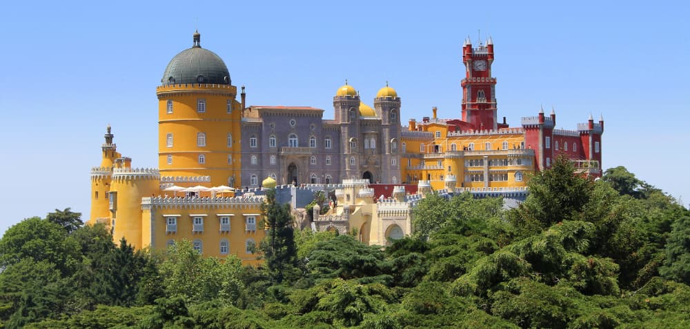 Sintra Portugal is home to many palaces and castles.